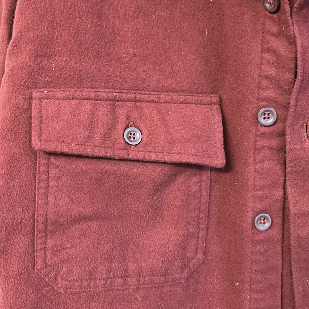 Men's Burgundy Shirt - Picture 3 of 3